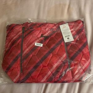 Lug Rally tote Berry Plaid